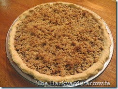 gingersnap crumb pie topping - The Backyard Farmwife