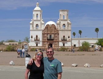 Bill and Kim at San Xavier