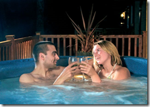 Relax and Enjoy a Drink in the Private Hot Tub