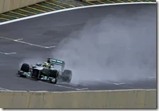 Rosberg nelle prove libere del gran premio del Brasile 2013