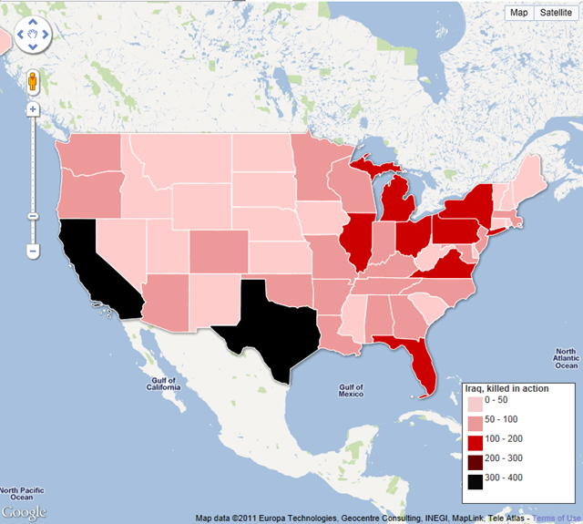 U.S. Troops Killed in Iraq Invasion and Occupation, By State. guardian.co.uk