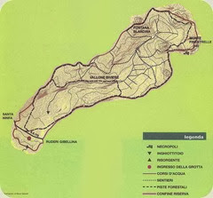 grotta di santa ninfa map