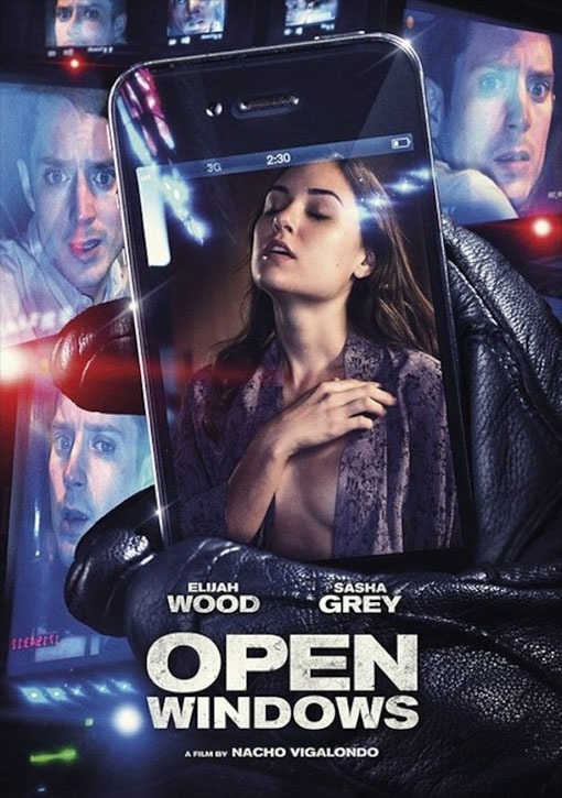 Open Windows poszter Sasha Grey-jel és Elijah Wooddal