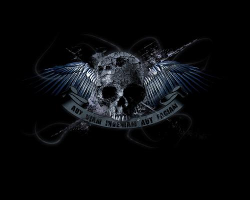 Dark Skull With Wings, Death