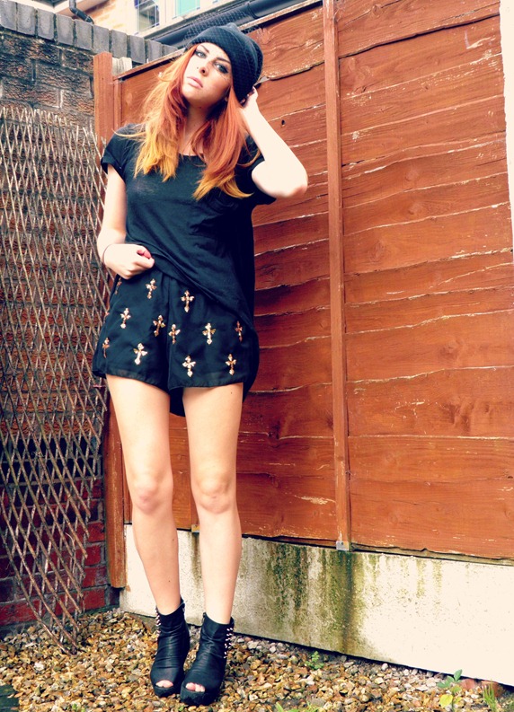 romwe wildfox sequin dross shorts