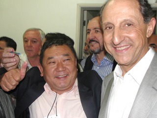 Dr. Sato com o presidente da Fiesp, o peemedebista Paulo Skaf