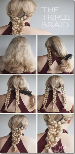 Hair-Romance-triple-braid-tutorial