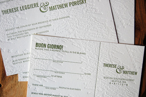 The theme for Therese and Matt's late-summer wedding was inspired by her Italian roots.