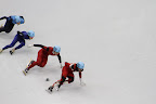 Canada's Charles Hamelin leading the pack