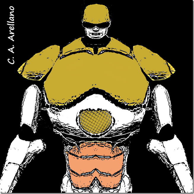 Robot pensando Her&oacute;n, &iexcl;qu&eacute; tipo!, de Carlos Alberto Arellano