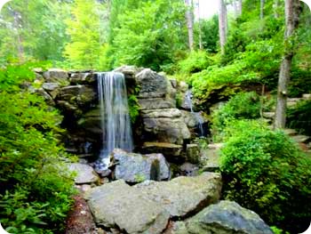 One of many waterfalls.