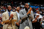 lebron james nba 120105 mia at atl 10 King James Home and Away Nike LeBron 9 Shoes in Action
