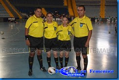 cuarteta arbitral semifinaldes de ida futsal femenino 2014