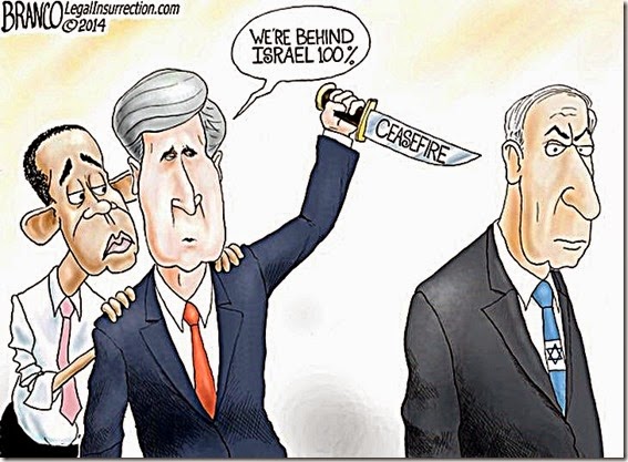 BHO-Kerry stab Netanyahu in back over Ceasefire BHO-Kerry stab Netanyahu in back over Ceasefire