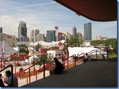 9709 Alberta Calgary Stampede 100th Anniversary - view of downtown Calgary from Scotiabank Saddledome