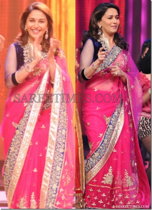 Madhuri_Dixit_Pink_Saree