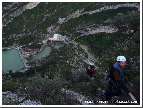 Via Gali-Molero 500m 6b  Ae (V  A1 Oblig) (Roca Regina, Terradets) (Victor) 0115