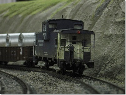 IMG_5525 Waterville Plateau Wide-Vision Caboose #1 on the LK&R HO-Scale Layout at the WGH Show in Portland, OR on February 18, 2007