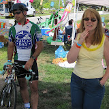Andy, Jody post day one ride.  How come Jody looks so fresh?