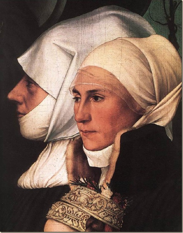 HOLBEIN, Portrait de deux femmes