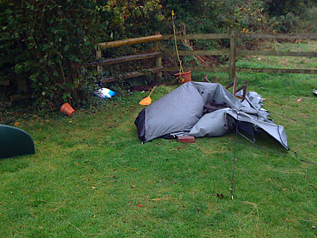 You can't see the wind, but it was there... I collapsed it and forced the air back out!
