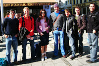 The gang - Charlie, Jan, Kristina, Niall, Nick, Aubain, and me.