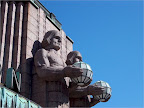 Statues in front of Helsinki Railway Station Statues in front of Helsinki Railway Station