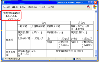 ほうれいくん 法制執務室 Blog Archive 表 にタイトル 見出し を付ける方法