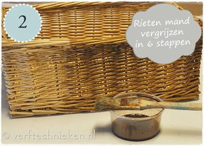 verftechnieken.nl mandje vergrijzen stap 02 verftechnieken.nl mandje vergrijzen stap 02