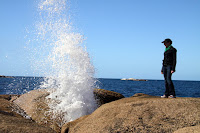 Watching the Bicheno blowhole
