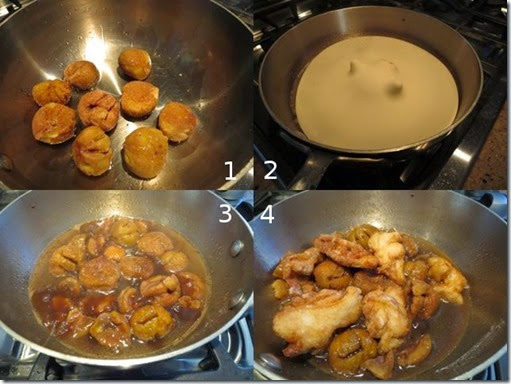 chestnuts and chicken composit chestnuts and chicken composit