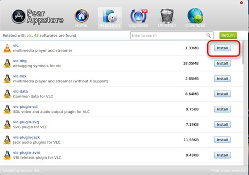 vlc on pear 1