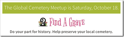 Find A Grave Global Cemetery Meetup