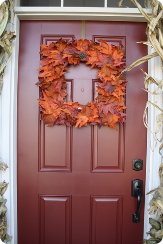 red front door