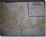 Paper Map of North Vancouver
