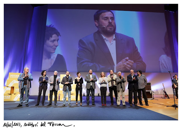 14.12.2013, BarcelonaActe politic i civic a l auditori del Forum organitzat per ERC: Votar es Democracia. Oriol Junqueras.foto: Jordi Play