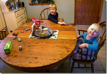 Playing cars at the table 001 Playing cars at the table 001