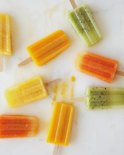 The recipe for coconut-water ice pops in the July issue of Martha Stewart Living looks healthy and fantastic. The recipe for coconut-water ice pops in the July issue of Martha Stewart Living looks healthy and fantastic.