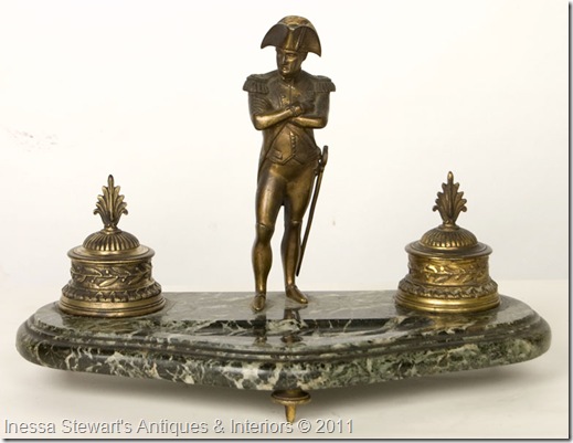Antique Napoleon Bonaparte Inkwell Antique Napoleon Bonaparte Inkwell