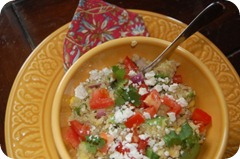 quinoa, avocado salad