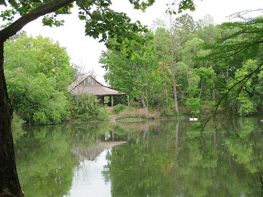 One of the really special features at the garden is the Texas Native Trail. They recreate the landscape and architecture of South Texas, Hill Country, and East Texas, which is shown here.