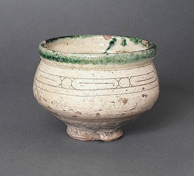 Bowl Afghanistan Bowl, 9th-10th century Ceramic; Vessel, Earthenware, with incised slip and color under transparent glaze, Height: 3 1/2 in. (8.89 cm); Diameter: 4 1/2 in. (11.43 cm) Gift of Andrew Hale and Kate Fitz Gibbon (AC1992.213.3) Art of the Middle East: Islamic Department.