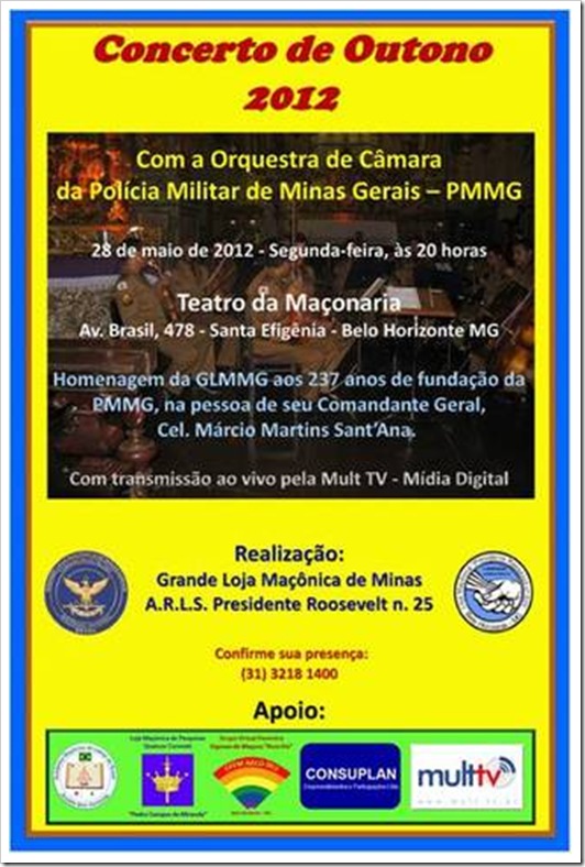 CONCERTO DE OUTONO 2012 CONCERTO DE OUTONO 2012