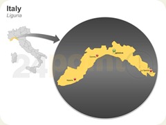 liguria map