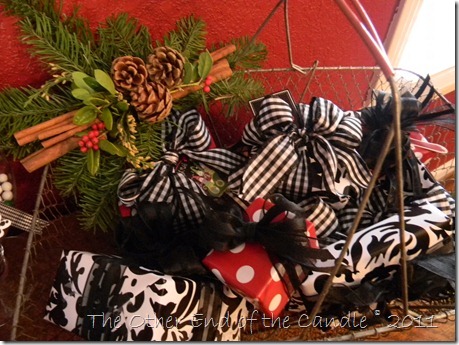 Christmas Greens on Garden Basket