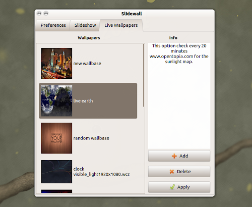 Slidewall su Ubuntu