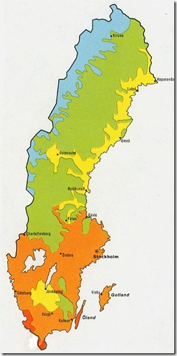 shrunken sweden map
