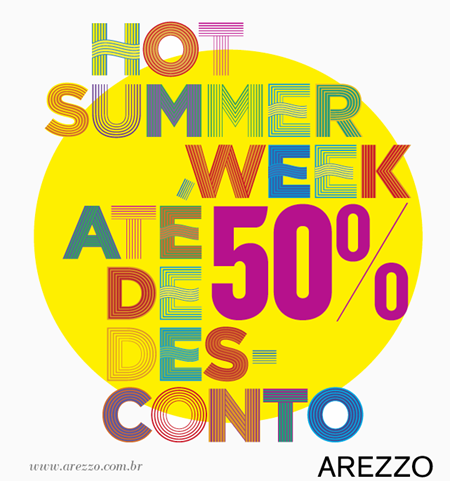 Liquidação AREZZO Hot Summer Week (Verão 2013) – Bolsas e sapatos com até 50% OFF hot summer arezzo promocao verao 2012