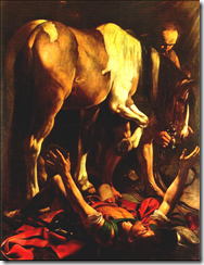 Cuadro: “La conversión de San Pablo” por Caravaggio (1571 – 1610)