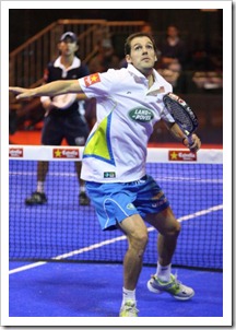 juan martin diaz, D&iacute;az-Bela contra Lima-Mieres y Navarro-Reiter frente a Llaguno Montes, finalistas del Master de P&aacute;del de Madrid hoy domingo.